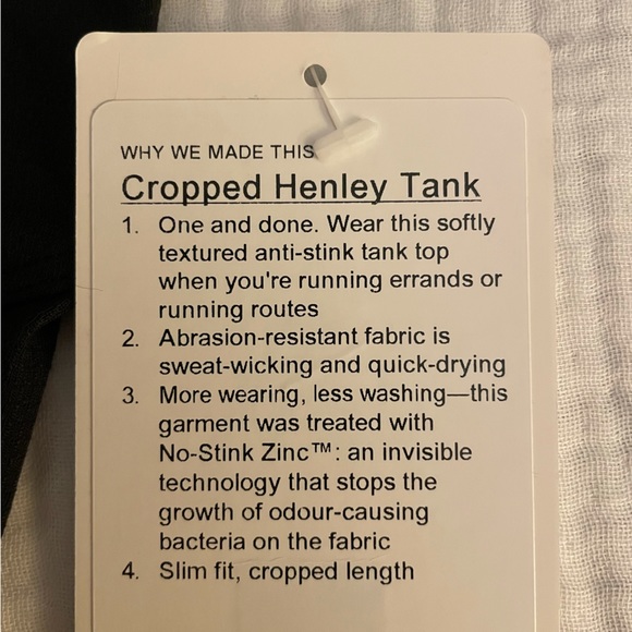 Lululemon Cropped Henley Tank - Picture 4 of 4